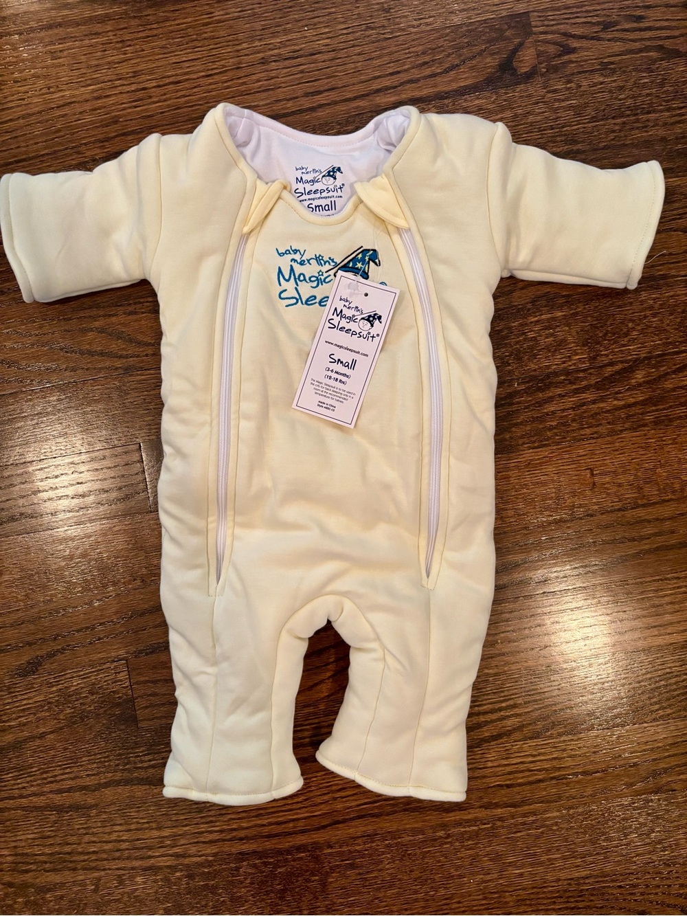 HALO Baby Merlin's Magic Sleepsuit Swaddle Transition - Yellow (Small; 3-6 mos) - Picture 2 of 6